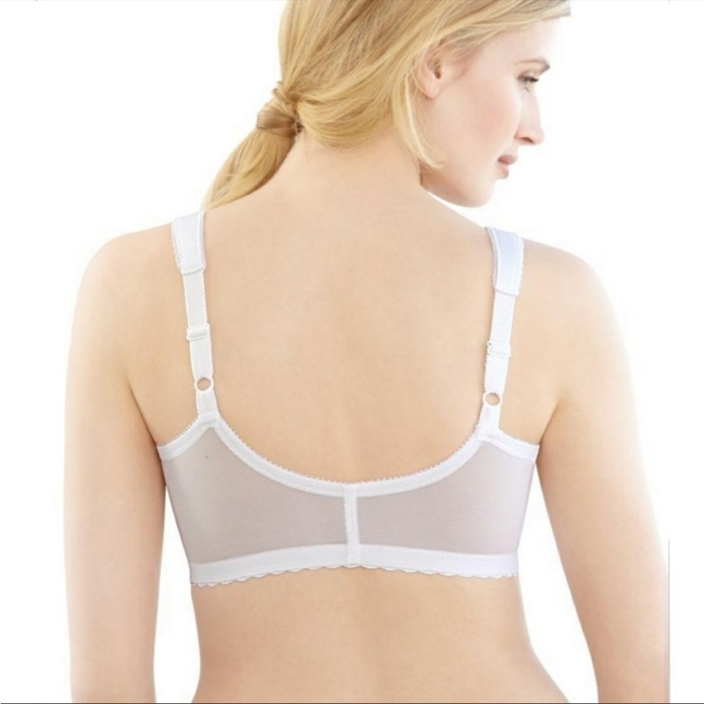 Glamorise magic lift front-Closure wirefree full coverage bra white 48DD US - Picture 3 of 8